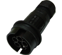 THB.408.A2A (TeePlug to be used with THB.408, 5 pole Screw terminal 7mm to 14mm cable diameter, 4 mm max conductor size IP68 17.5A 400V 1 cable entry - Hylec APL Electrical Components)