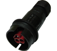 THB.408.A2B (TeePlug to be used with THB.408, 3 pole Screw terminal 7mm to 14mm cable diameter, 4 mm max conductor size IP68 17.5A 400V 1 cable entry - Hylec APL Electrical Components)