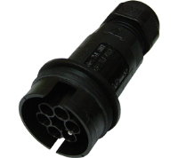 THB.408.A2E (TeePlug to be used with THB.408, 6 pole Screw terminal 7mm to 14mm cable diameter, 4 mm max conductor size IP68 17.5A 400V 1 cable entry - Hylec APL Electrical Components)