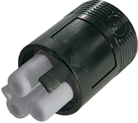THF.380.B2A.Z (TeePlug Powersocket 2 pole Crimp terminal 10 mm max cable diameter, 1.5 mm max conductor size IP20 17.5A 400V 1 cable entry, assembled - Hylec APL Electrical Components)