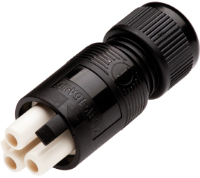 THF.382.B1A (TeePlug Powersocket 3 pole Crimp terminal 7mm to 9.5mm cable diameter, 1.5 mm max conductor size IP40 17.5A 400V 1 cable entry - Hylec APL Electrical Components)