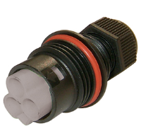 THF.384.A1A.Z (TeePlug 3 pole Crimp terminal 7mm to 12mm cable diameter, 1.5 mm max conductor size IP66-68 17.5A 400V 1 cable entry, assembled - Hylec APL Electrical Components)