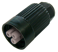 THF.384.B1A.Z (TeePlug Powersocket 3 pole Crimp terminal 7mm to 12mm cable diameter, 1.5 mm max conductor size IP66-68 17.5A 400V 1 cable entry, assembled - Hylec APL Electrical Components)