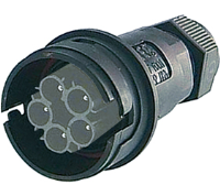 THF.405.A2A.Z (TeePlug 5 pole Crimp terminal 7mm to 14mm cable diameter, 1.5 mm max conductor size IP68 17.5A 400V 1 cable entry, assembled - Hylec APL Electrical Components)