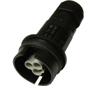 THF.408.A2G (TeePlug to be used with THB.408, 2 pole Crimp terminal 7mm to 14mm cable diameter, 1.5 mm max conductor size IP68 17.5A 400V 1 cable entry - Hylec APL Electrical Components)