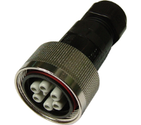 THF.408.B2E.Z (TeePlug with metal collar, 6 pole Crimp terminal 7mm to 14mm cable diameter, 1.5 mm max conductor size IP68 17.5A 400V 1 cable entry, assembled - Hylec APL Electrical Components)