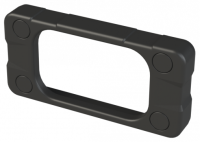 ZAB1 (E-Case A ABS End Bezel - Lincoln Binns) - Black - 63.5mm x 29.5mm x 10mm - ABS Plastic