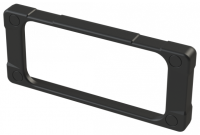 ZCB1 (E-Case C ABS End Bezel - Lincoln Binns) - Black - 108.5mm x 44.5mm x 10mm - ABS Plastic