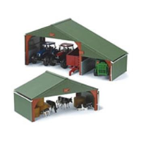 Livestock Housing With Overhang Canopy 