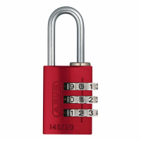 Abus 145/20 Resettable Combination Padlock - Red