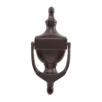 Victorian Urn Style Traditional Door Knocker - Black