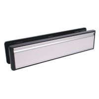 Welseal 12" Letterbox 304mm x 70mm - Silver/Black