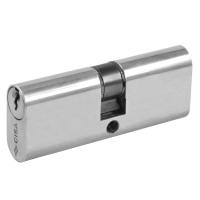 Cisa Small Oval Double Cylinder - Nickel, 70mm (35-35)