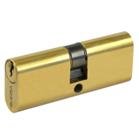 Cisa Small Oval Double Cylinder - Brass, 70mm (35-35)