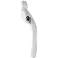 Hoppe Tokyo Cranked Espag Window Handle - White, Right Hand
