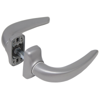 Fapim Horus Door Lever Handle 43/50mm Fixings - Silver, Pair
