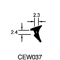 Wedge Gasket (2.4mm x 2.3mm)