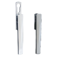 Debar Vivo Bi-Fold Handle - Without Cylinder Escutcheon, Grey (RAL 7016)