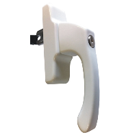 Hueck Geared Handle - Key Locking - White