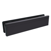 Welseal 12" Letterbox 304mm x 70mm - Black/Black