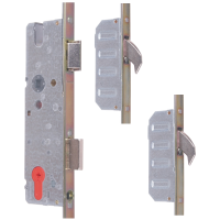 Cobra 2 Hooks Key-operated Door Lock - 45mm, Key Operated 20mm Square Face Plate