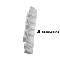 Mila Evolution Profile Related Flag Hinge Packers - White, #4 Cego Legend