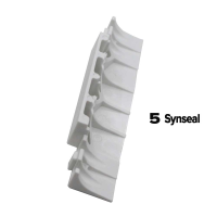 Mila Evolution Profile Related Flag Hinge Packers - White, #5 Synseal