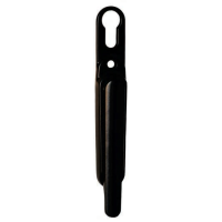 Q-Line Clearline SlimFold Door Handle (With PZ Cylinder Hole) - Black