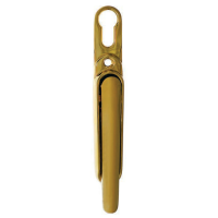 Q-Line Clearline SlimFold Door Handle (With PZ Cylinder Hole) - PVD Gold