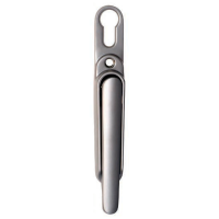 Q-Line Clearline SlimFold Door Handle (With PZ Cylinder Hole) - Polished Chrome
