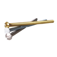 M4 Slotted Head Handle Fixing Screw - 80mm Gold Finish