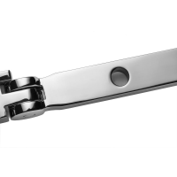 R9 Monkey Tail Espag Handle - Left Hand, Polished Chrome