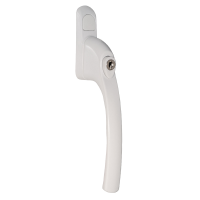 Q-Line Espag Locking Window Handle - Inline, White