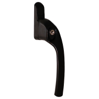 Q-Line Espag Locking Window Handle - Right Hand, Black