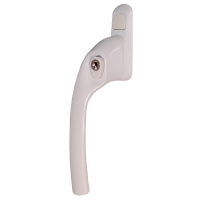 Q-Line Espag Locking Window Handle - Left Hand, White