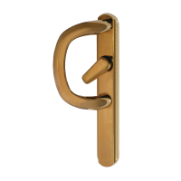 Q-Line P-Handle For Inline Sliding Patio Doors - PVD Gold, Pull Only