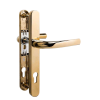 Q-Line Coastline Lever/Lever Handle with Long Backplate - PVD Gold