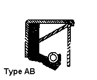 Type AB - A point contact single lip shaft