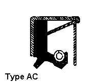 Type AC - A semi-dual rotary shaft seal