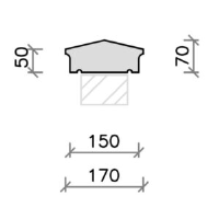 CS05 Moulded Apex Coping Stone