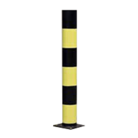Black and Yellow Potted Bollard