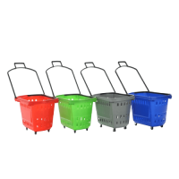45L Rolling Shopping Baskets