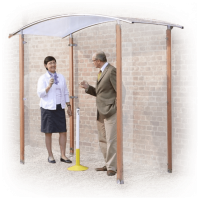 Standard Wall Mounted Wooden Smoking Shelter