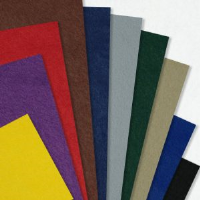 Pack of 10 Assorted Coloured Squares 9'' Non Sticky.
