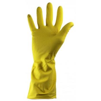 Yellow Latex Rubber Household Gloves