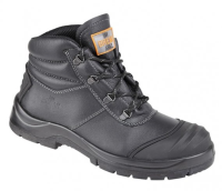 UNBREAKABLE Black Leather Renovator Safety Chukka Boot