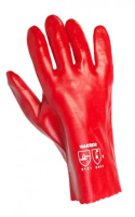 Warrior Red PVC Gloves x12