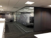 Retro-look Frameless Glass Office Partitions