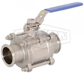 Non-Encapsulated 2-Way 3 Piece Stainless Steel Ball Valve