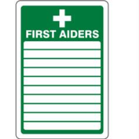 First Aiders Sign